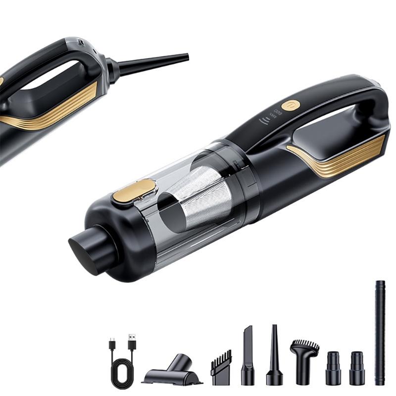 

Powerful 18000PA Vehicle Vacuum Handheld Portable ABS Design 2 Speed Modes USB Charging For Home Office Vehicle Cleaning золотий