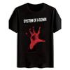 European Sizes Men's System of a Band Logo T-Shirt - Retro Rock Tee with Iconic Logo Print, Loose Fit Short Sleeve Crew Neck,
