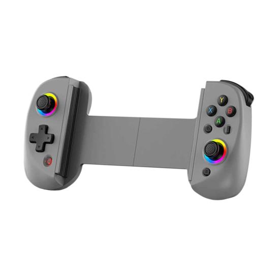 Wireless Game Controller for Android for iOS RGB Light 6-Axis Gyro Vibration Stretchable Tablet PC Gamepad Bluetooth-compatible Gaming Joystick