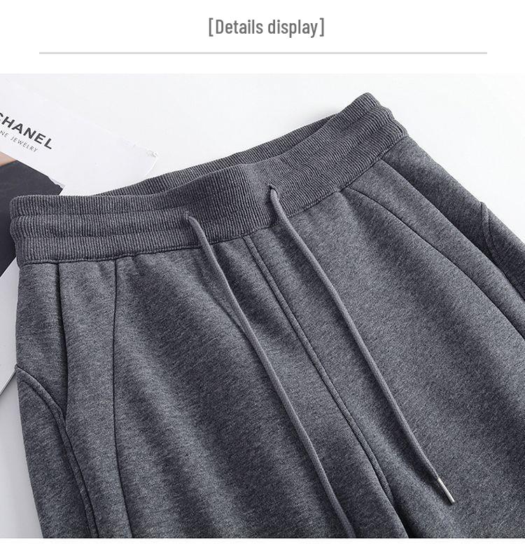 Winter Plus Velvet Wide-Leg High-Waisted Pants - Women's Loose, Slimming, Thickened and Drape Style.
