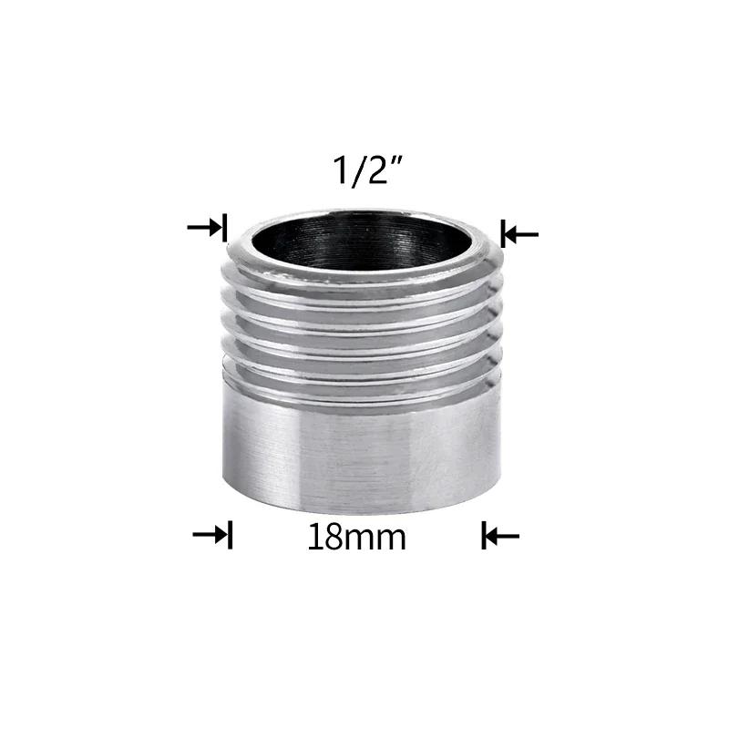 Water Faucet Coupler 1/2 To M16 M18 M20 M22 M24 M28 M32 Thread Connector Conversion Tap Adapter Fitting Bubbler Kitchen Bathroom