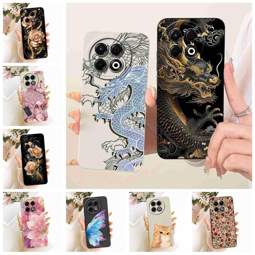 For Tecno Spark 30 Pro 4G KL7 Case Butterfly Dragon Soft Silicone Cover For Tecno Spark30 Spark 30 Pro Shockproof Phone Cases