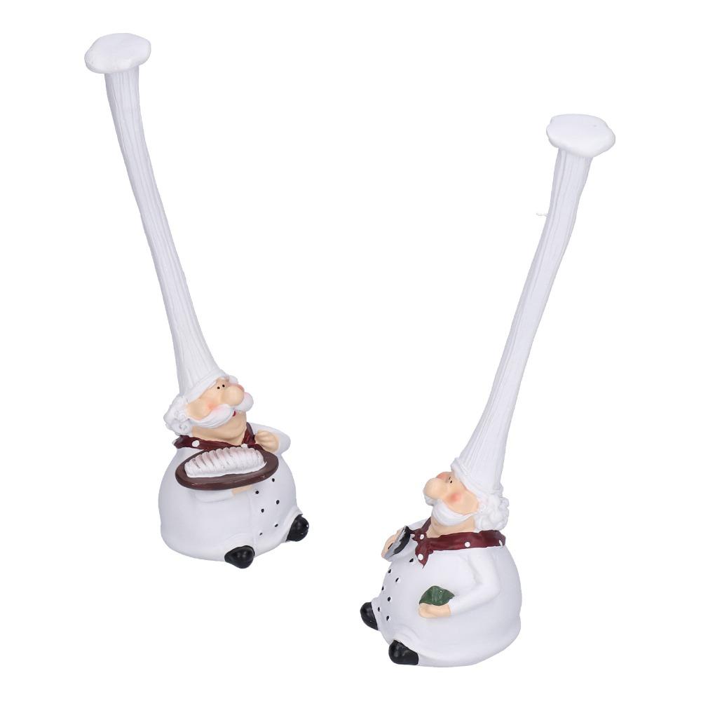 Resin Chef Figurine Home Decoration Cartoon Chef Dolls Creative Chef Statue  Dining Room