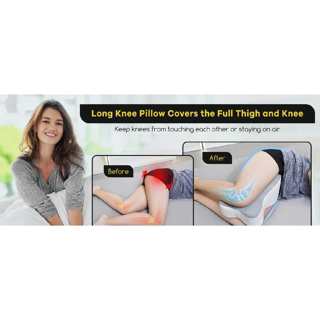 Memory Foam Knee Pillow Orthopaedic Leg Pillow Bed Cushion Support Pain Relif Protect Knee and Legs