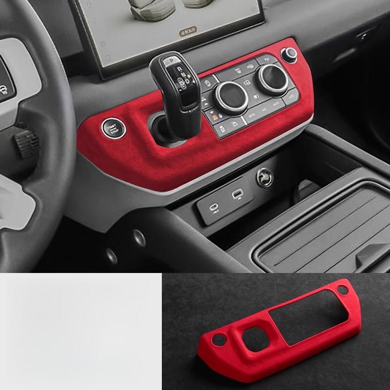 For Land Rover Defender 110, 90 version file handle cover, gear panel, armrest box cover, fur decoration modification 2022-2025
