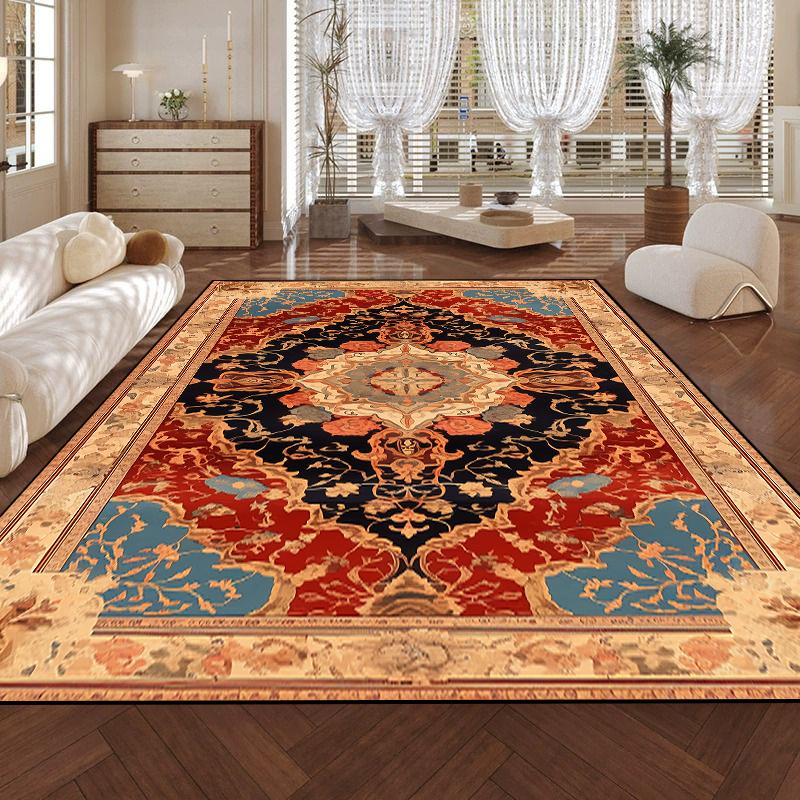 Large Area Persian Retro Carpets for Living Room Classic Home Decor Luxury Rugs Non-slip Bedroom Lounge Rug Coffee Table Mat