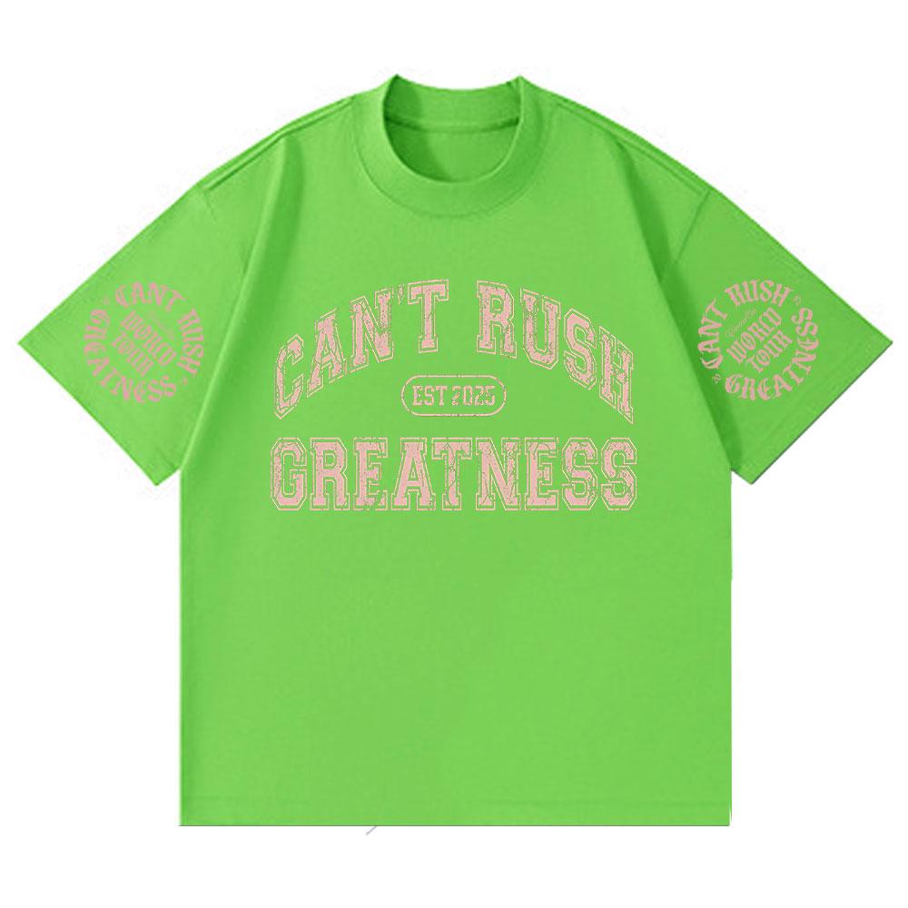 Central Cee CAN'T RUSH GREATNESS World Tour 2025 T-shirt Summer Cotton Short Sleeve T Shirts Men Women Fashion Hip Hop T-shirts