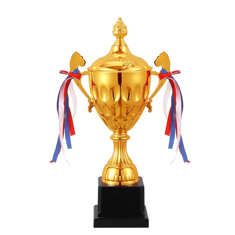 Customizable Metal & Plastic Trophies for Sports Events - Gold, Silver, & Bronze with Free Engraving