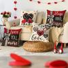 1Pc/4Pcs Valentine'S Day Pillow Cover, Suitable For Valentine'S Day, Wedding Party Decoration Cushion Cover
