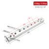 Aluminium Splitter 1/2" Pt Thread Port 2 3 4 5 6 7 8 9 10 Way 1/4 Pneumatic Air Manifold Distributor Connector