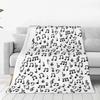 Music Theme Flannel Throw Blanket Piano Pattern Blanket King Queen Full Size for Bed Sofa Couch Music Lover Gift Super Soft Warm