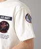 AVIREX Short Sleeve Squad Patch Dust Size T-Shirt Devils, Men's, 2XL, 030, White, 783-3134046