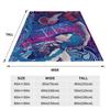 Arcane Anime Legends Knitted Blankets Vi Jinx Graffiti Wool Throw Blanket Home Couch Printed Warm Portable Rug Piece