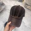 High quality heavy industry washed denim baseball cap men and women couples fashion street old hole cap