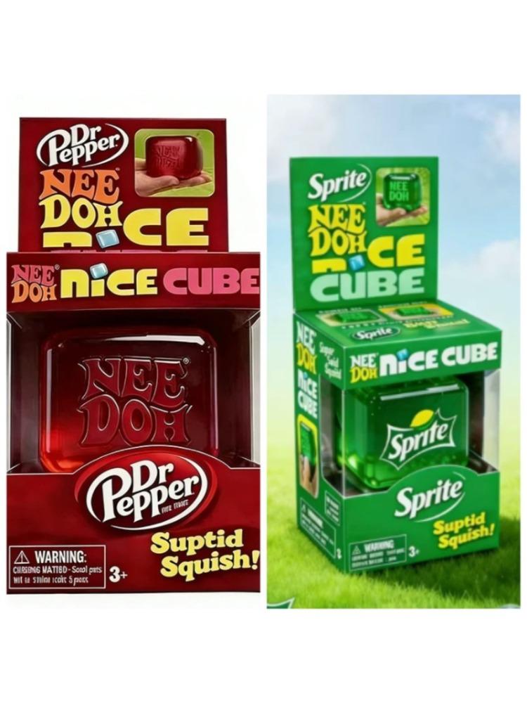Schylling Needoh Nice Cube Sensory Nice Sicle, kostka proti stresu, která mačká předměty, zmírňuje úzkost a pomáhá soustředit se
