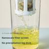 Cold Brew Pitcher with Nano Filter Leakproof Spin Drain Fridge Safe Multi Use for Juice Soy Milk and Iced Tea Compact Storage