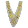DIY Sequined Embroidery Patches Sewing Flower Fabric  Wedding Gown Cheongsam Bridal Dress Crafts