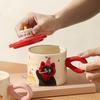 Cute Cartoon Cat Ceramic Mug, Couple Water Cup, High-value Gift Box, Souvenir, Birthday Gift, Breakfast Cups