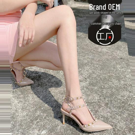 Elegant Pointed-Toe Nude High Heels for Women - 2025 Spring & Autumn Collection