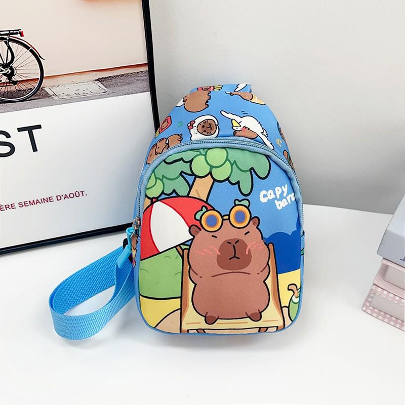Cute Cartoon Children's Backpack: Trendy Casual Small Bag for Kindergarten Girls - Crossbody or Chest Style