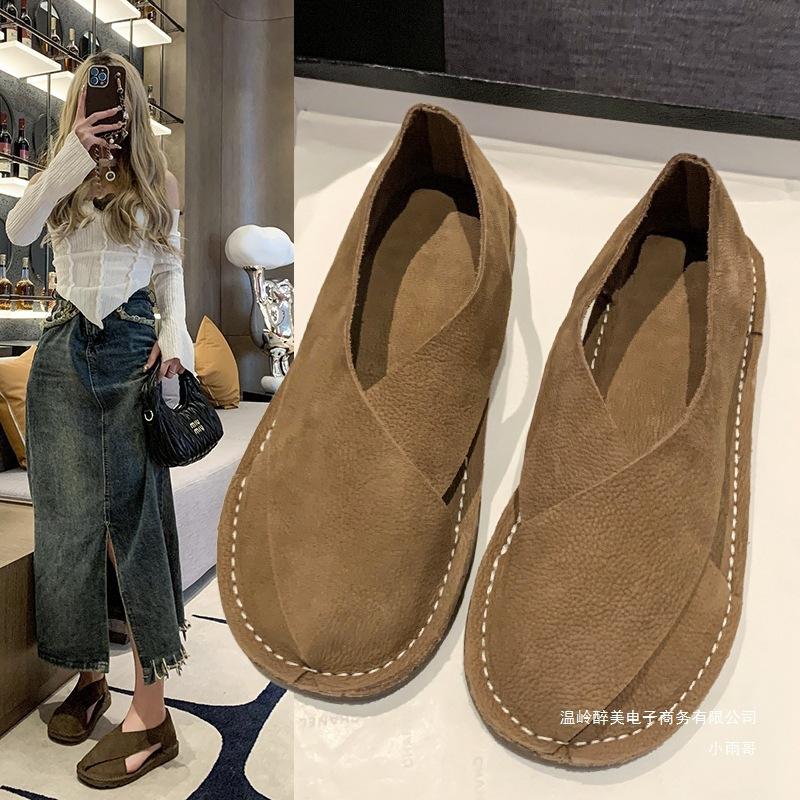 Foreign Trade New Bag Head Hollow Beach Sandals Women's Summer French Retro Flat Bottom Outer Bag and Cool Slippers Wish