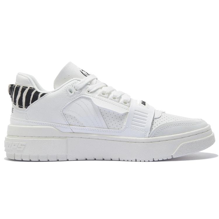 Li Ning Rookie Synthetic Leather, Split Suede Lace Up Slip Resistant, Abrasion Resistant, Lightweight Coverage Low top ABCS003-4