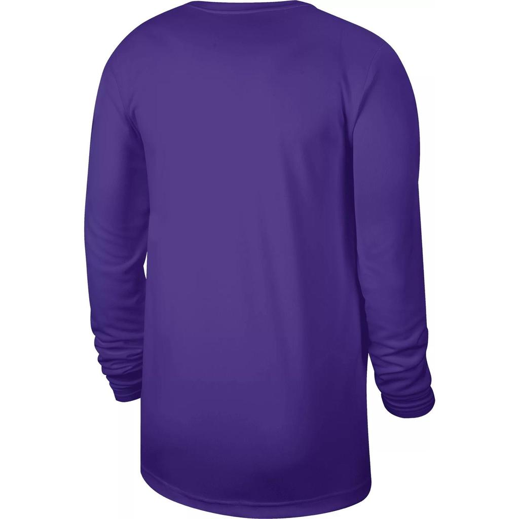 Nike X NBA Collaboration Dri-Fit Sacramento Kings Letter Casual Sports Training 2023/24 Long Sleeve T-Shirt Unisex Tops Purple FD9965-504
