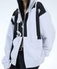 Porterna Logo Graphic Over Hoodie Zip-Up-2Color