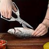 1pc, Stainless Steel Kitchen Scissors, Chicken Bone Scissors, Industrial Scissors, Multi Functional Outdoor Meat Scissors, Suitable for Home