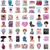 50/100PCS Saja Stickers Harajuku Aesthetic Scrapbooking Bicycle Stationary Luggage Stationary Art Picture Coffee Stickers