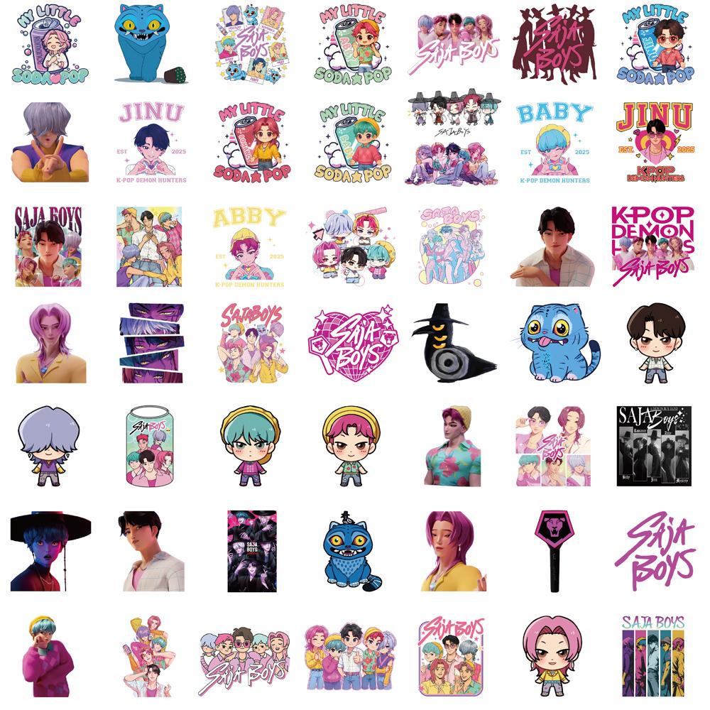 50/100PCS Saja Stickers Harajuku Aesthetic Scrapbooking Bicycle Stationary Luggage Stationary Art Picture Coffee Stickers