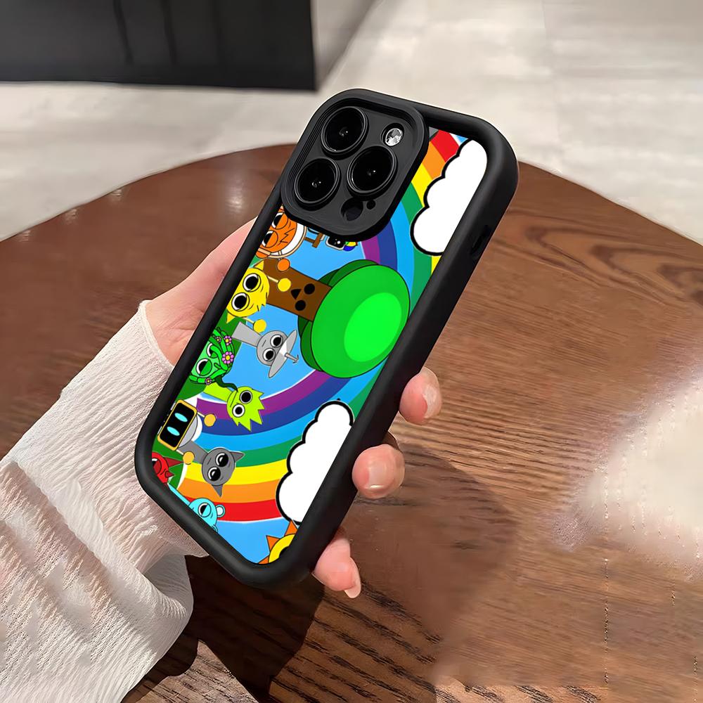 Cartoon Game Sprunki Phone Case For IPhone 17 Pro Max 15 Pro 16 14 Plus 12 13 Mini 11 Pro Shockproof Soft Cover