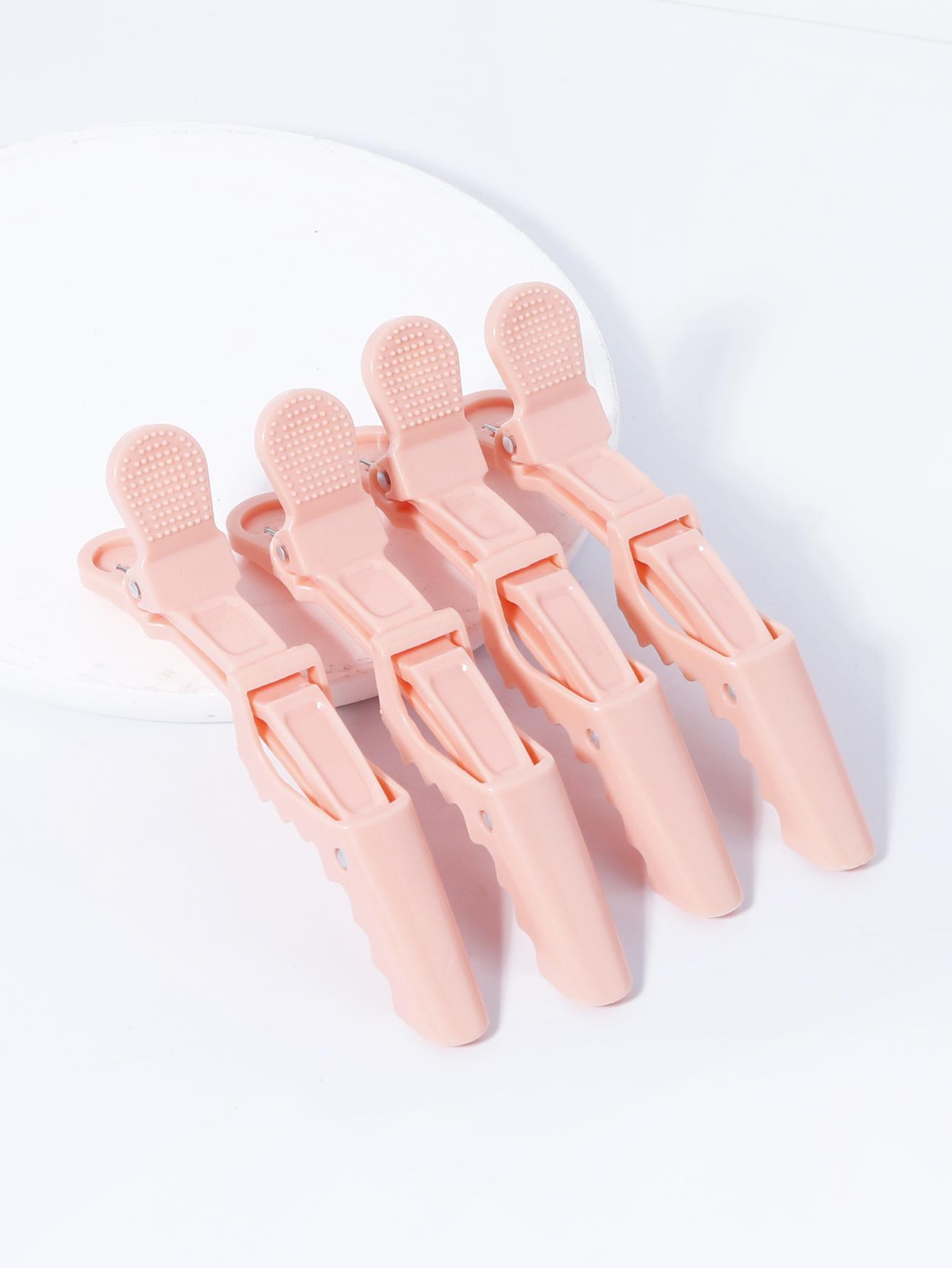 Набор из 4 профессиональных парикмахерских зажимов для волос и аксессуаров  Крокодил  Специально для париков из натуральных волос