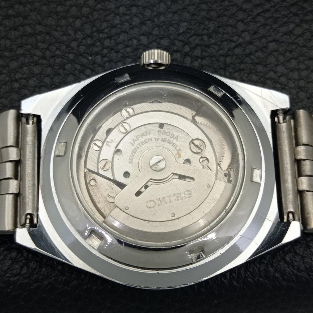 REFURBISHED VINTAGE SEIKO 5 AUTOMATIC 6309A JAPAN MENS BLUE DIAL WATCH A440760-9 Sk-a440760-1