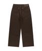 AAKAM Needlework Wave Cotton Pants (Brown)