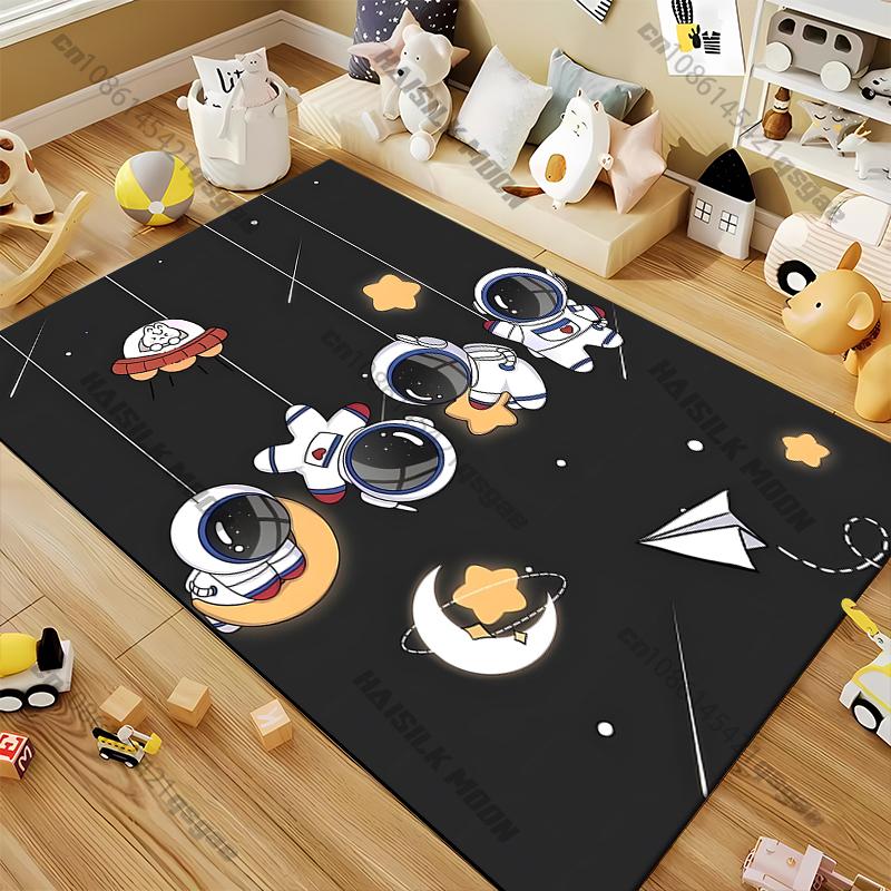 

15 Size Cartoon Astronaut Area Rug,Carpet Rug for Living Room Bedroom Sofa Doormat Decoration, Decoration Chambre 40x60cm