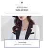 Women’s White Color Block Short Suit Jacket - Fashionable Petite Spring/Autumn Top