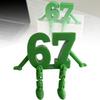 67-Character Figure With Poseable Joints Plastic Doll Desk Display Relax Fidget Toy Collectible Gift Office & Home Decoration