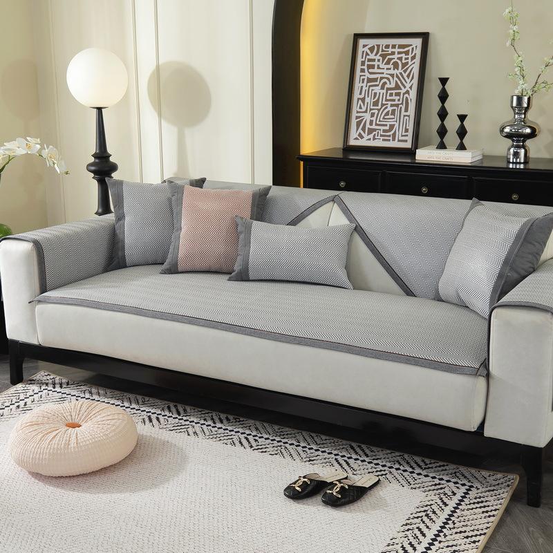 Rattan Mat Cool Sofa Cushion  New All-Inclusive Universal Cover Mat Cushion Summer Simple Non-Slip Cover Cloth Towel
