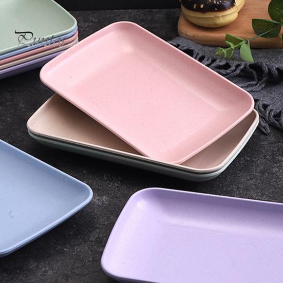 Farfurie de servire de calitate alimentară din plastic stivuită Masă în stil nordic Farfurie de servire Tavă de desert Rechizite pentru casă