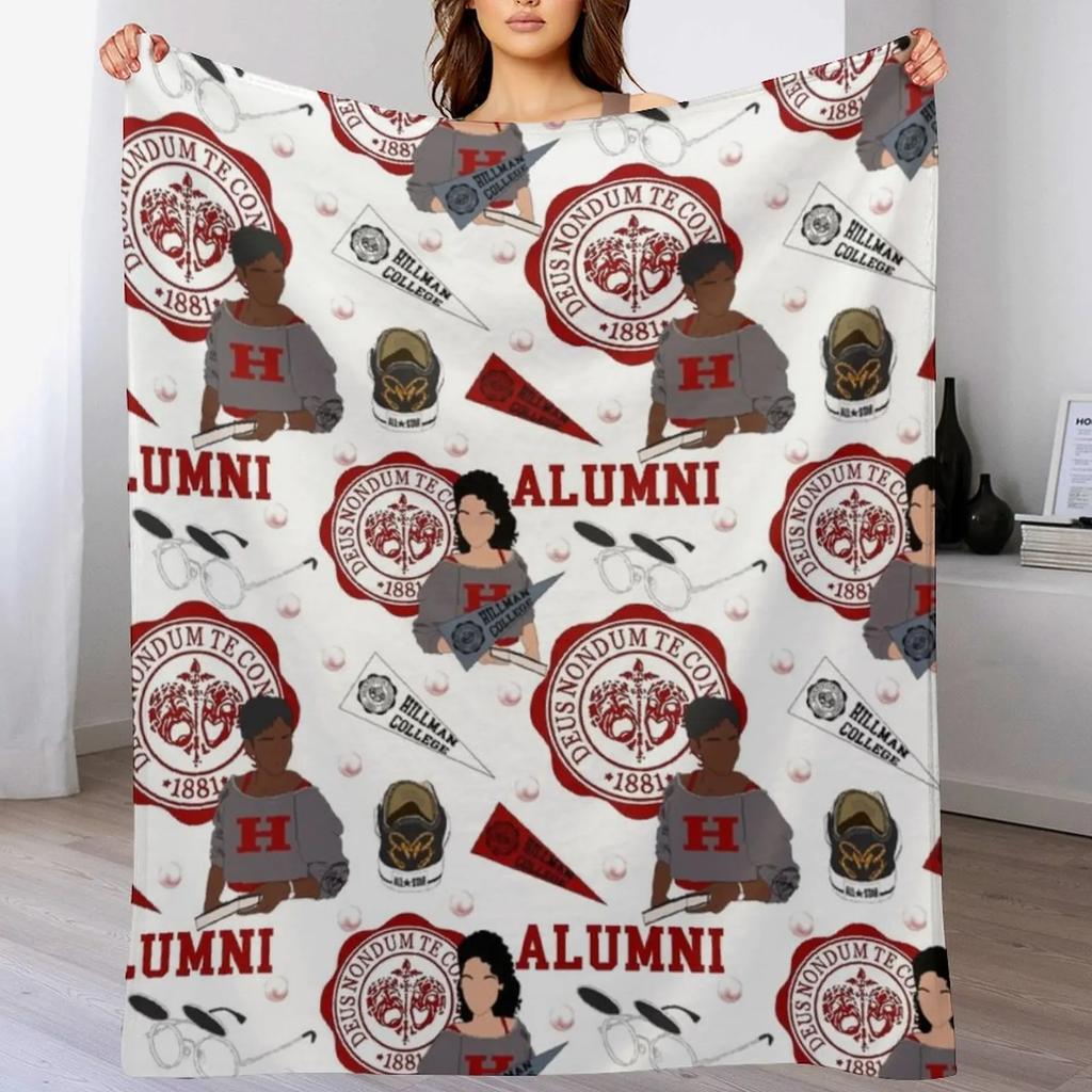 Hillman College Alumni Throw Blanket Cozy Sofa Blanket For Tv Watching Napping