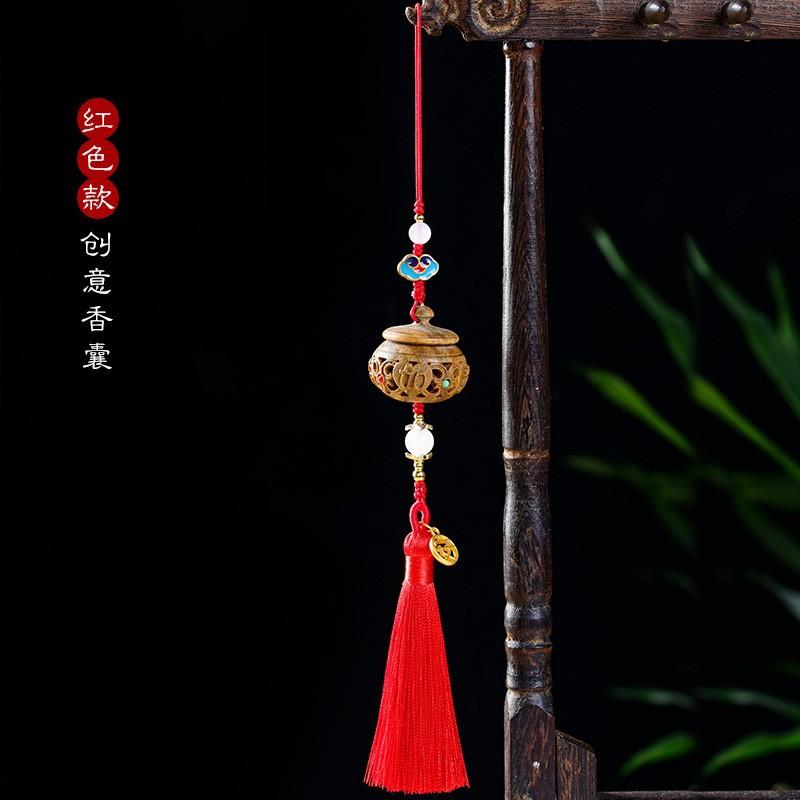 

Зелені Ебонітові Фігурки Дерев яні Вирізьблені Міні-Мішечок для Ладану Портативний Парфумерний Підвіска Декоративний Дерев яний Аксесуар для Телефону