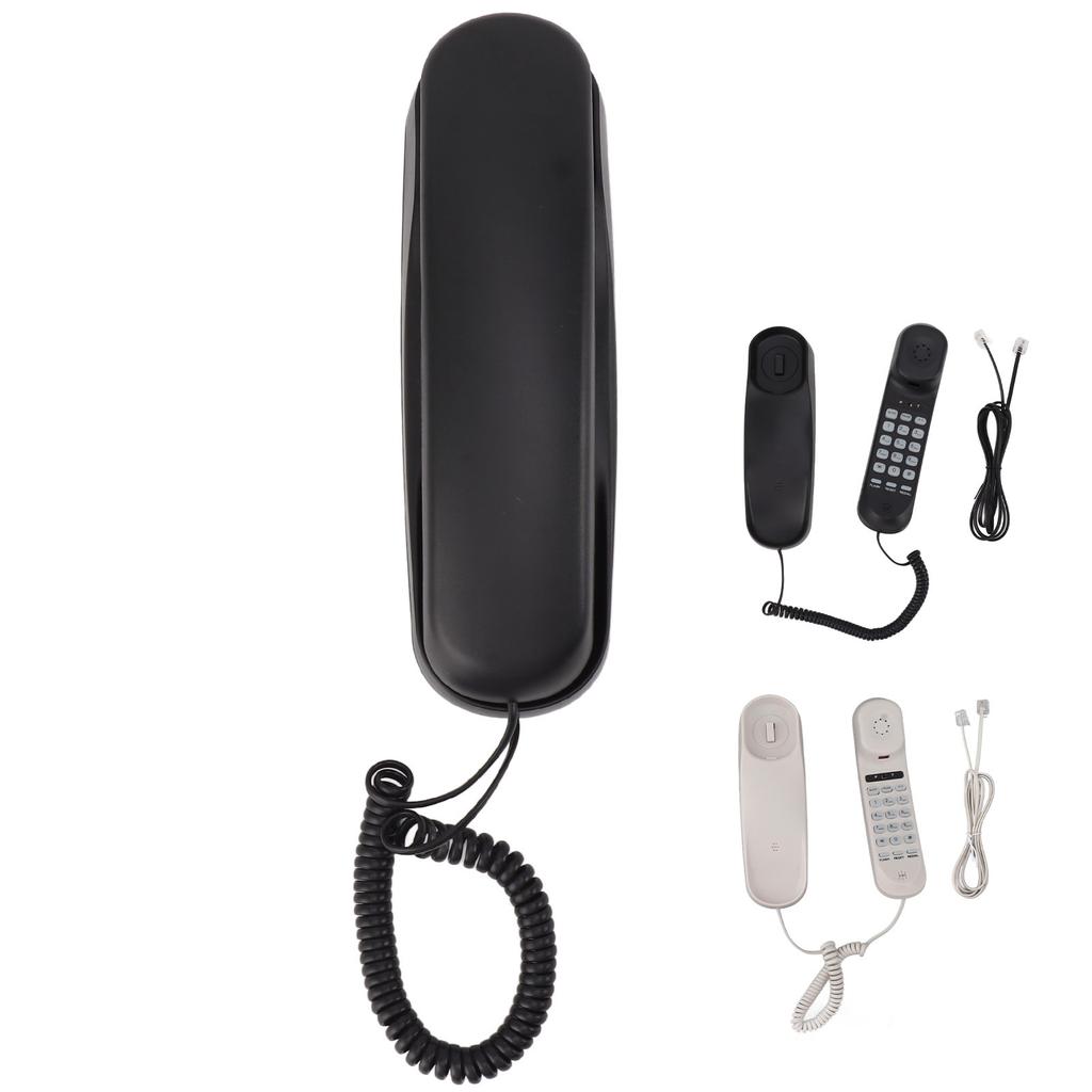 Corded Phone Multifunctional Clear Sound Adjustable Volume Wall Mountable Landline Telephone for Home Hotel  Corded Phone