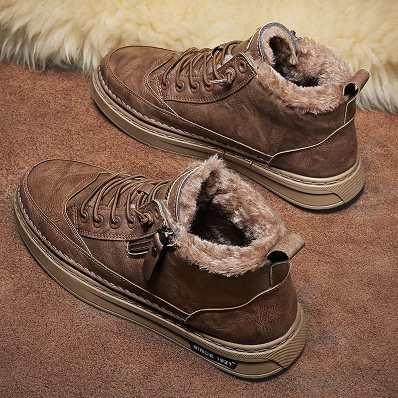 Winter High Top Martin Boots Plush Warm Casual Shoes
