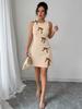 2026 Summer European Cross-Border Fashion: Women's Sleeveless Bow Split Dress