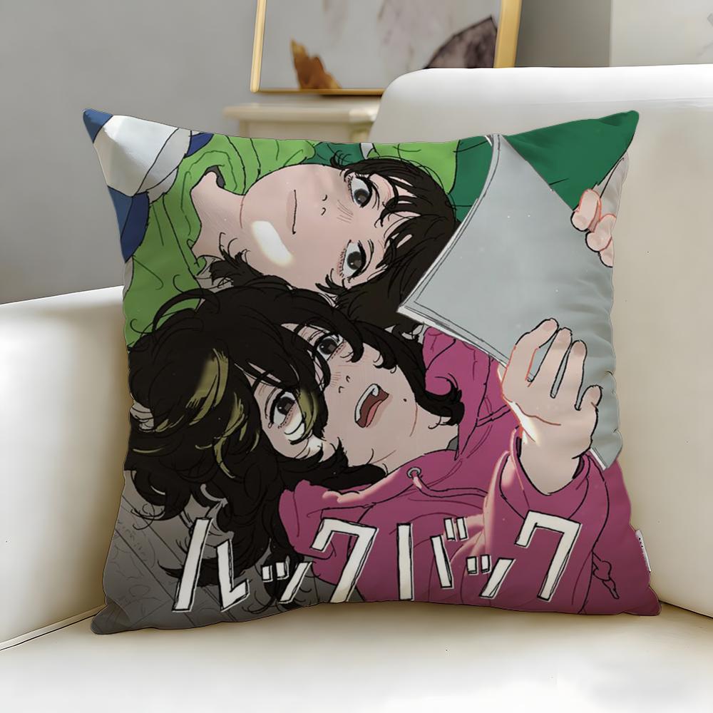 popular manga Look Back Cushion Cover Soft & Easy-Wash Pillow Case – Versatile for Couch, Bed, Travel and Office