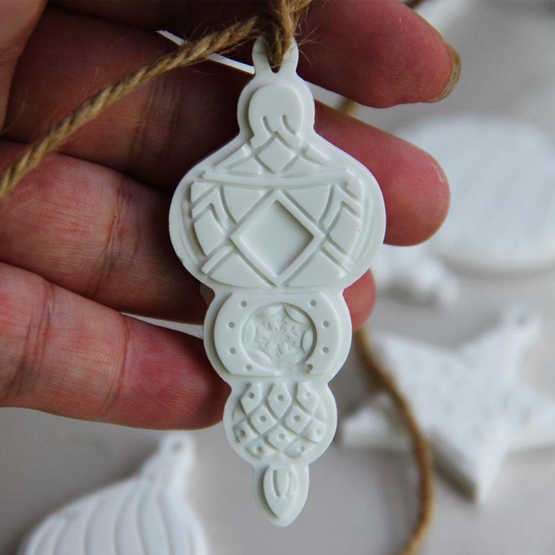 DIY Ocean Conch Starfish Gypsum Fragrance Stone Mold Christmas Star Snowflake Lamp Painting Hanging Silicone Mold