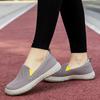 Scarpe taglia grande testa larga scarpe da passeggio rete traspirante fondo piatto comode facili da indossare semplici antiscivolo casual