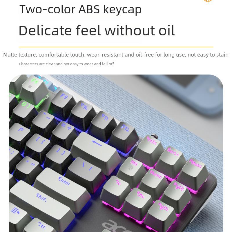 Acer True Mechanical Wired Gaming Keyboard with Red/Blue Axis for Desktop and Laptop