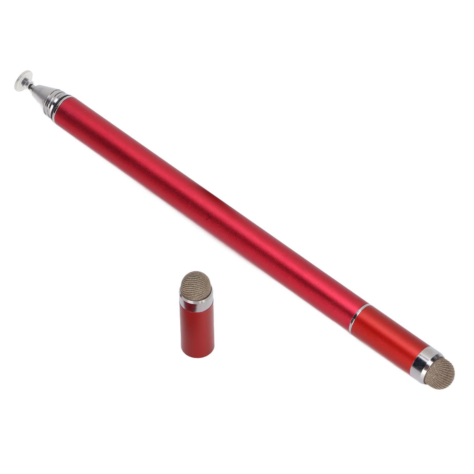 

Стилус 2 в 1 Высокая точность Быстрый отклик Ручка для экрана с защитным чехлом для мобильных телефонов красный